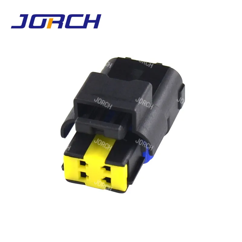 5 مجموعات من مقابس موصل السيارة النسائية ، 4 سنون ، مقاوم للماء ، لـ FCI SICFHPE04BK Delphi 15369055 #2