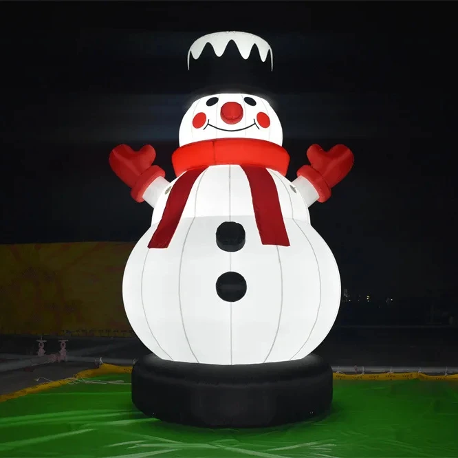 

3/4/5/6/8/10m Giant Christmas inflatable snowman decoration led lighting outdoor Christmas snowman decoration for sale