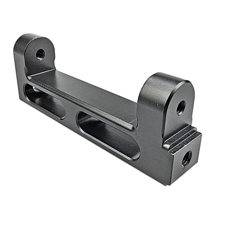 OEM Custom CNC Machined Black Anodized Aluminum L Shape Angle Block Precision Milling Serrated Locating Corner Bracket