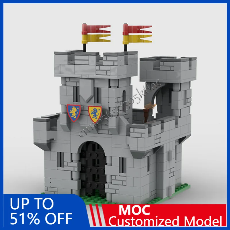 

528 шт. средневековая модель крепости Moc здание замок императора модульные наборы «сделай сам» сборочные блоки игрушки популярные рождественские подарки