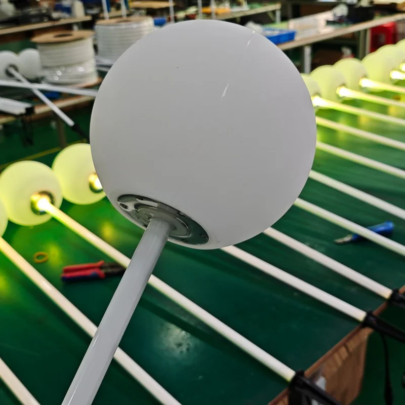 RGB LED spherical ceiling light with app and remote control, IP65 waterproof, base type, suitable for Halloween decoration