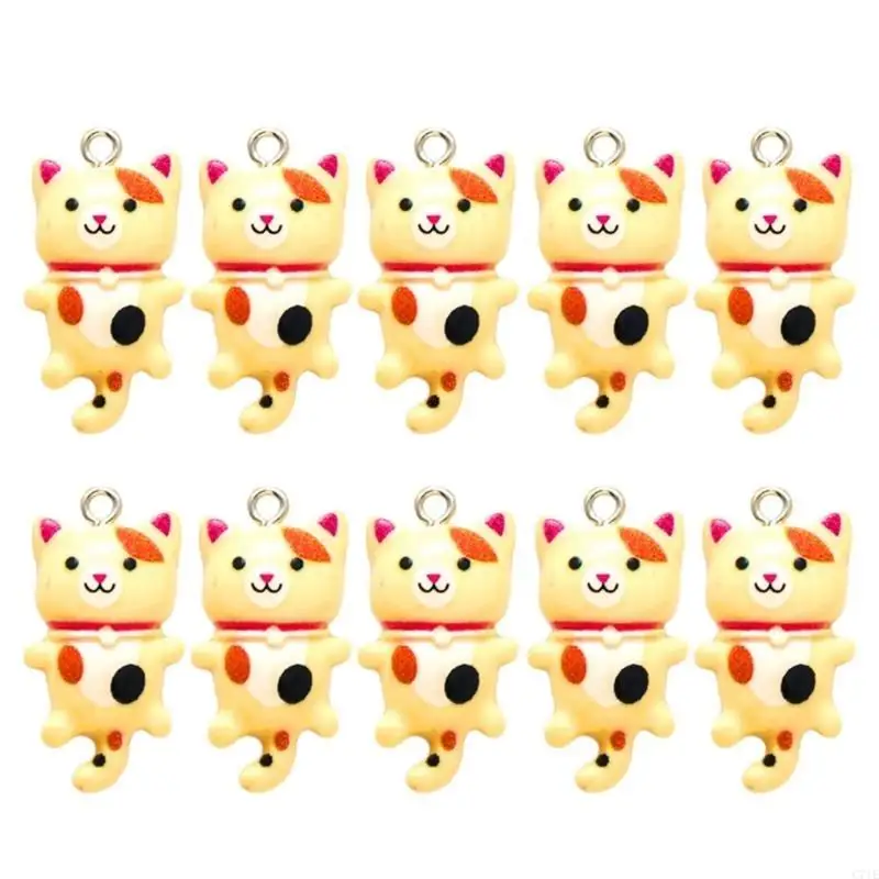 Handmade Resin Figurine Set Cartoon Pendant DIY Resin Figurine with Customizable Colors