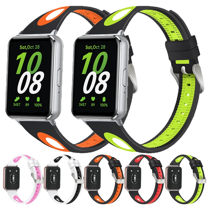 Ремешок силиконовый для Samsung Galaxy Fit 3, тонкий Воздухопроницаемый мягкий спортивный браслет для Samsung Galaxy Fit3