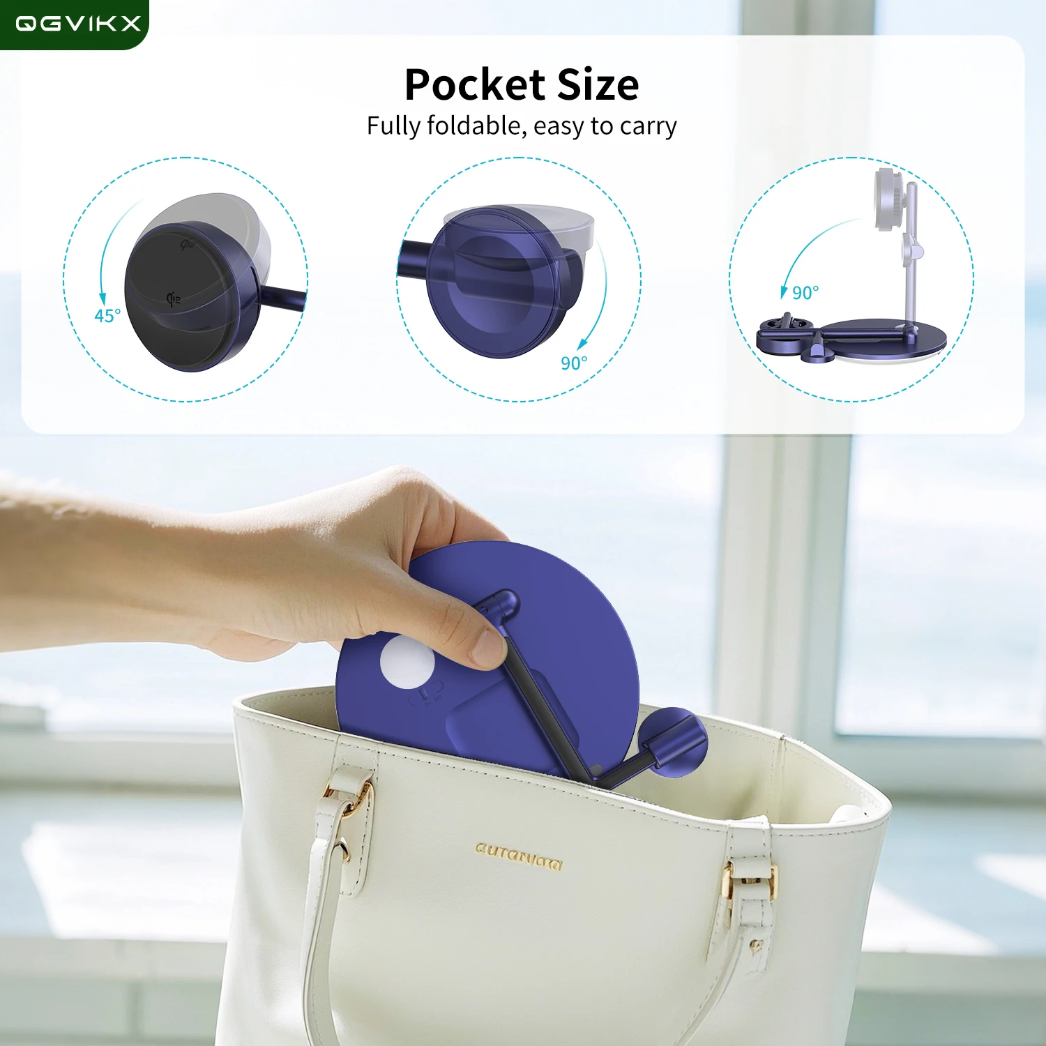 4-в-1 Беспроводная зарядная станция с магнитным охлаждением TEC Беспроводное зарядное устройство Qi2 15 Вт для телефонов Magsafe Apple Samsung, часов и наушников