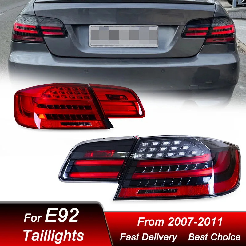 Car Tail Lights For BMW 3 series E92 M3 335 330 E92 2007-2011 new style full LED Dynamic Turn Signal Light Tail Lamp Assembly