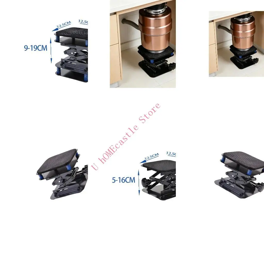63HF Stable Carbon Steel Support Base with Adjust Height for Kitchen Waste Disposal