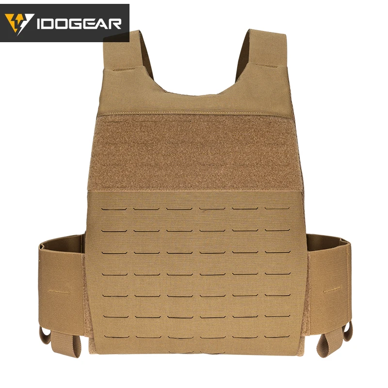 IDOGEAR Tactical FCSK 3.0EX Plate Carrier MOLLE Lightweight Vest The Slickster With inner Plates Low visibility Vest 3320