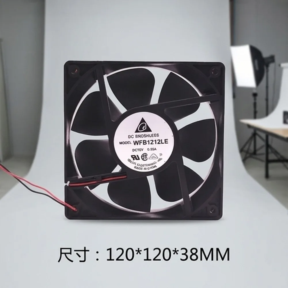 For Delta WFB1212LE 12038 DC12V 0.35A 12CM 2-Wire Server Cooling Fan