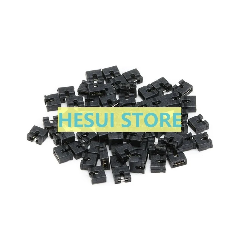 100PCS Pitch 2.0MM jumper cap Short circuit block connection block Pin connection block