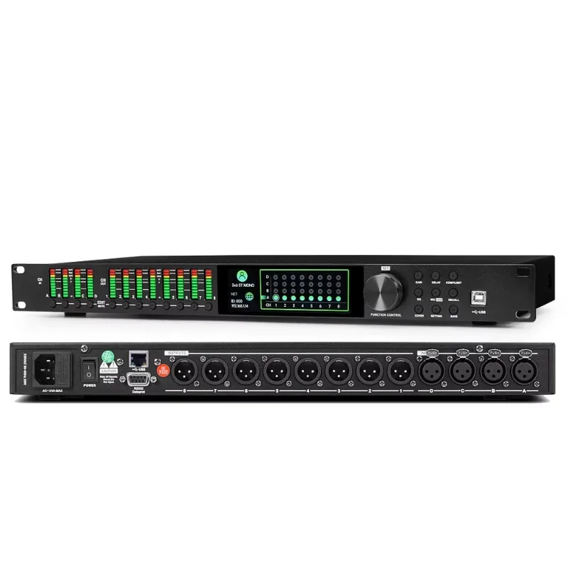 

EIF ODM LD448/LD336 4 in 8 Out FIR Filter for Professional Stage Performance Multi-Function Hall Digital DSP Audio Processor