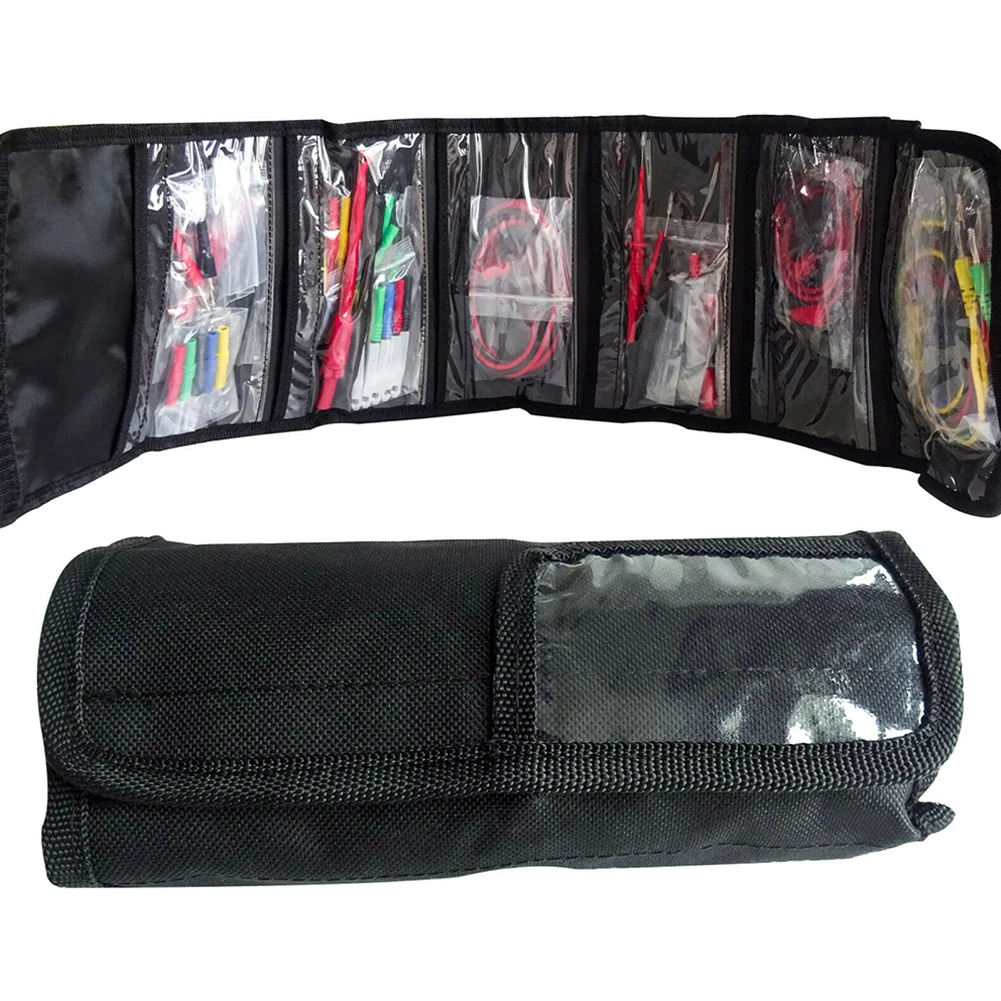 61PCS Multimeter Test Leads Kit With Back Probe Banana  Clip Wire Piercing For Electrical Automotive Diagnostics To