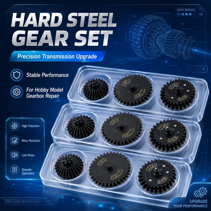 Variable Ratio Machined Steel Gear Kit 13:1 16:1 18:1 Metal Spare Parts for Version 2 Model Gearbox Modification