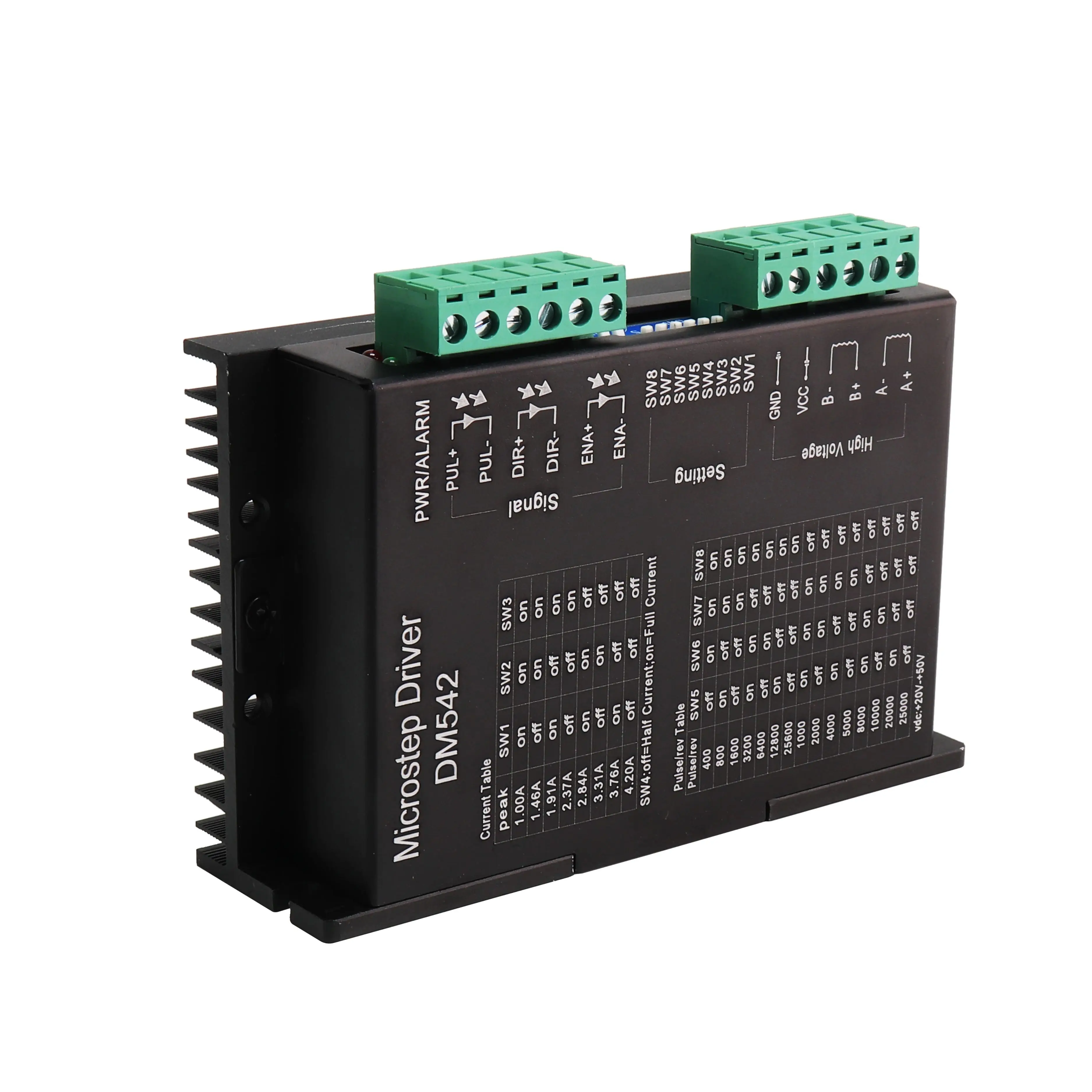HANPOSE Schrittmotor DM542 x1 Stück Antriebssteuerung Lead Shine 2-Phasen Digital 24-50 VDC Max. 4,2A für Motortreiber der Serie 57