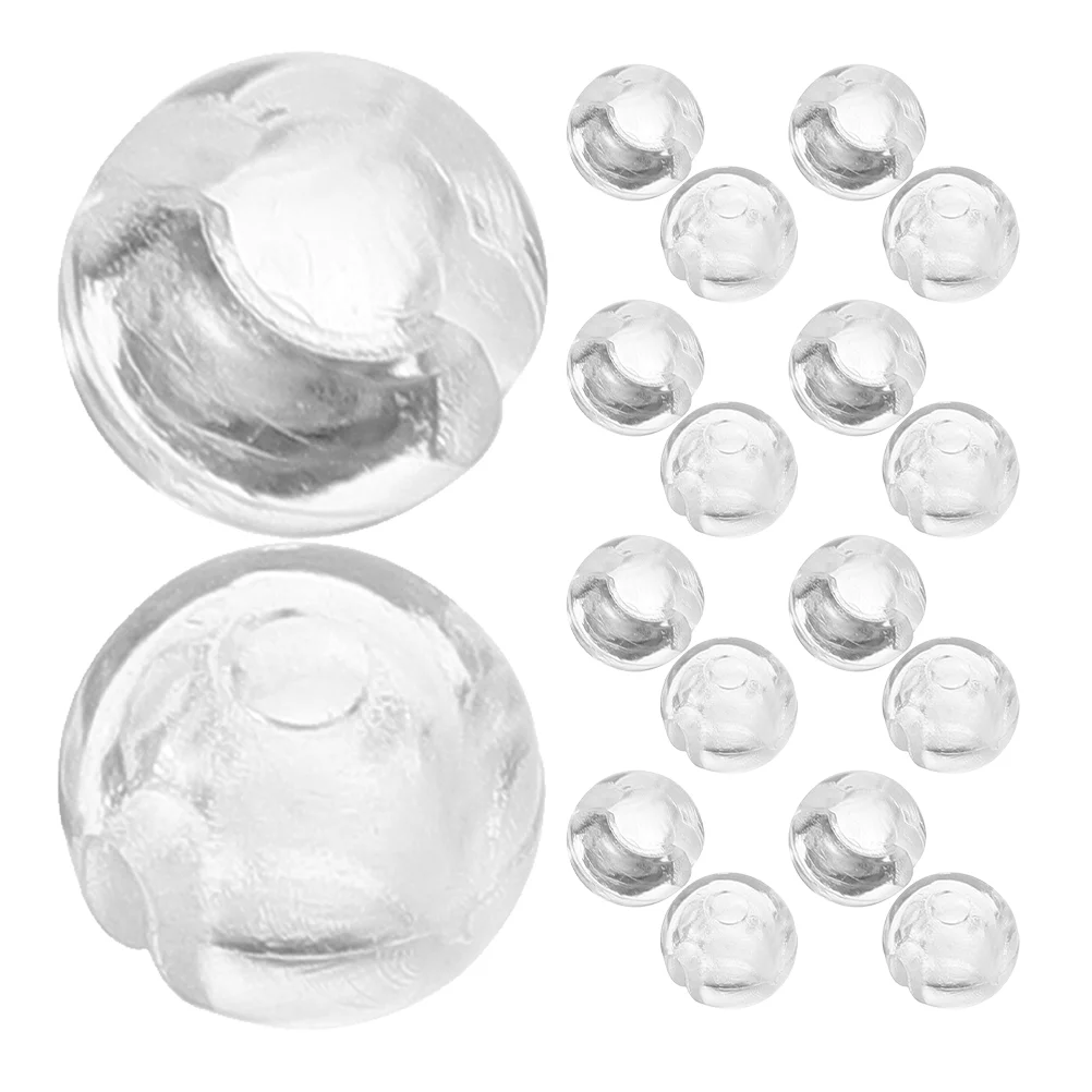 

25 Pcs Venetian Accessories Blind Clear Beads Chain Stops Ball Louver Pom Replacement Parts