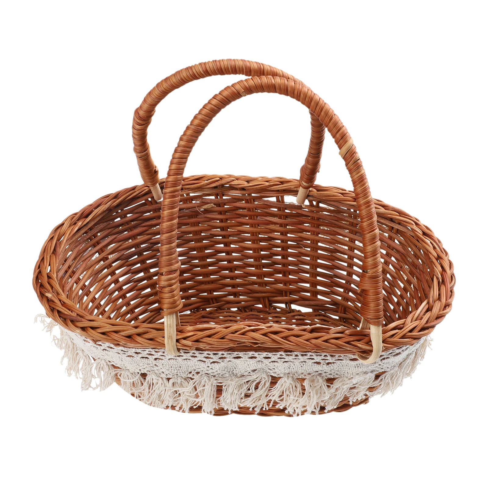 

Woven Flower Storage Home Decor Multi Home Decorative Basket purpose Fruit Vegetable H made Basket Natural Style
