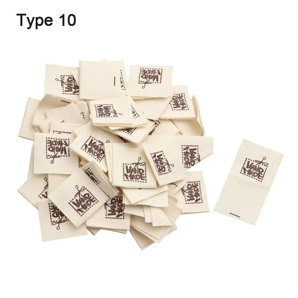 Sewing machine Sheep Scissors Woven Knitted Supplies Handmade With Love Clothing Tags Cloth Garment Labels Sewing Accessories