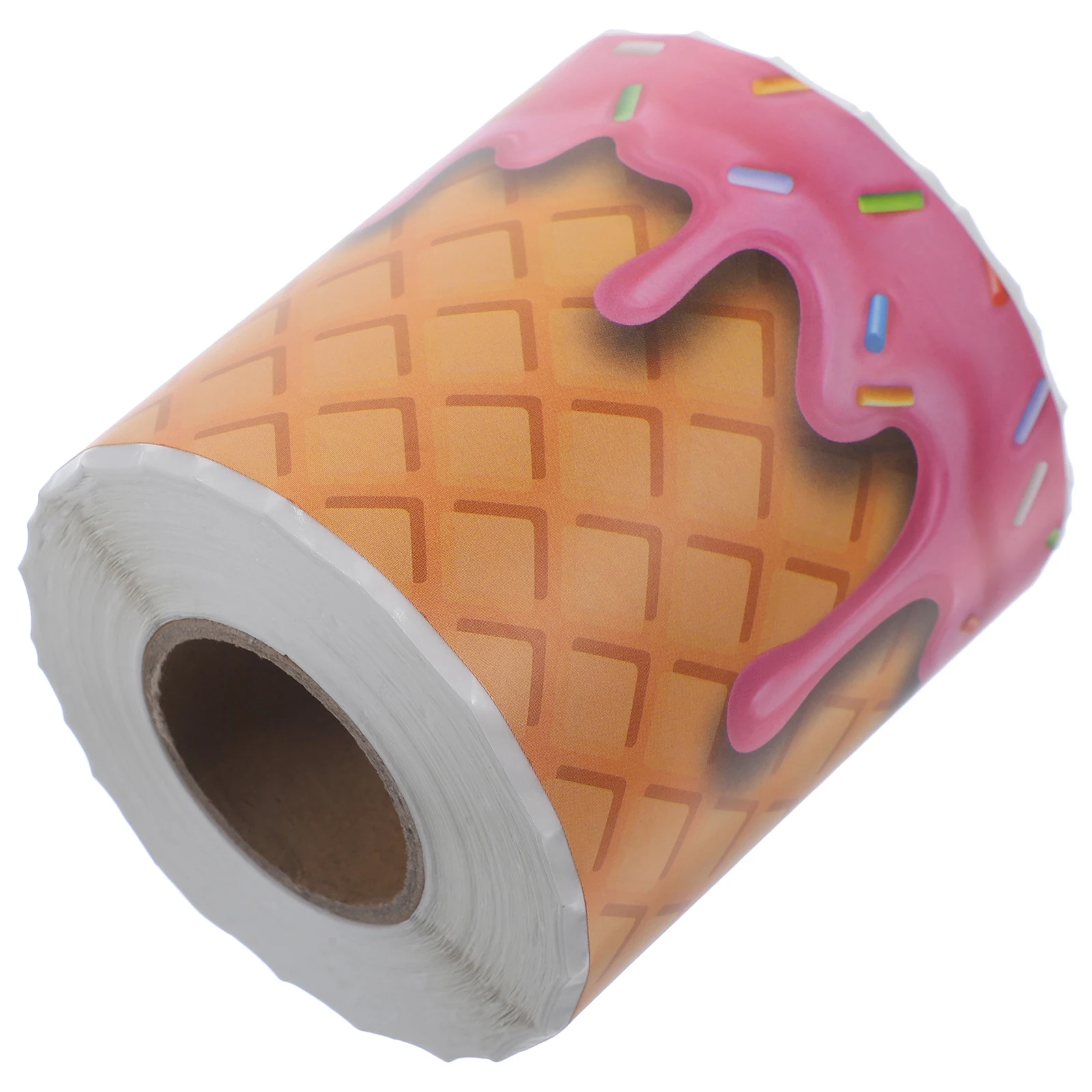 

Ice Cream Border Sticker 2 Rolls Bulletin Board Decal Paper Copper Plate Creative Design Classroom Office Walls Teaching Aids