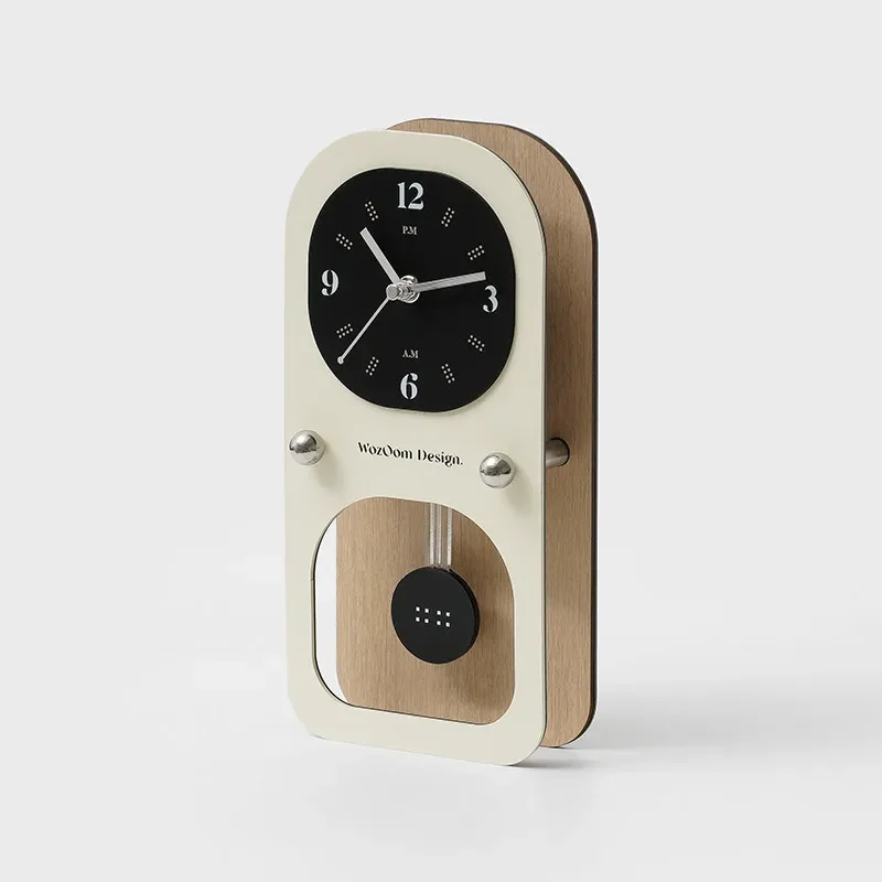Creative Swinging Silent Desktop Clock Entrance Clock Living Room TV Cabinet Decoration Modern Home Decor