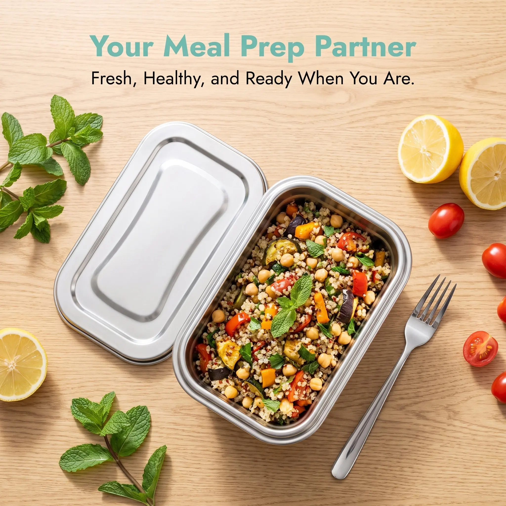 Food Storage For Long Term - 家庭用冷凍庫アイスクリームボックス 丈夫なステンレス製容器 多目的冷蔵庫収納ボックス 密閉型長期食品保存容器
