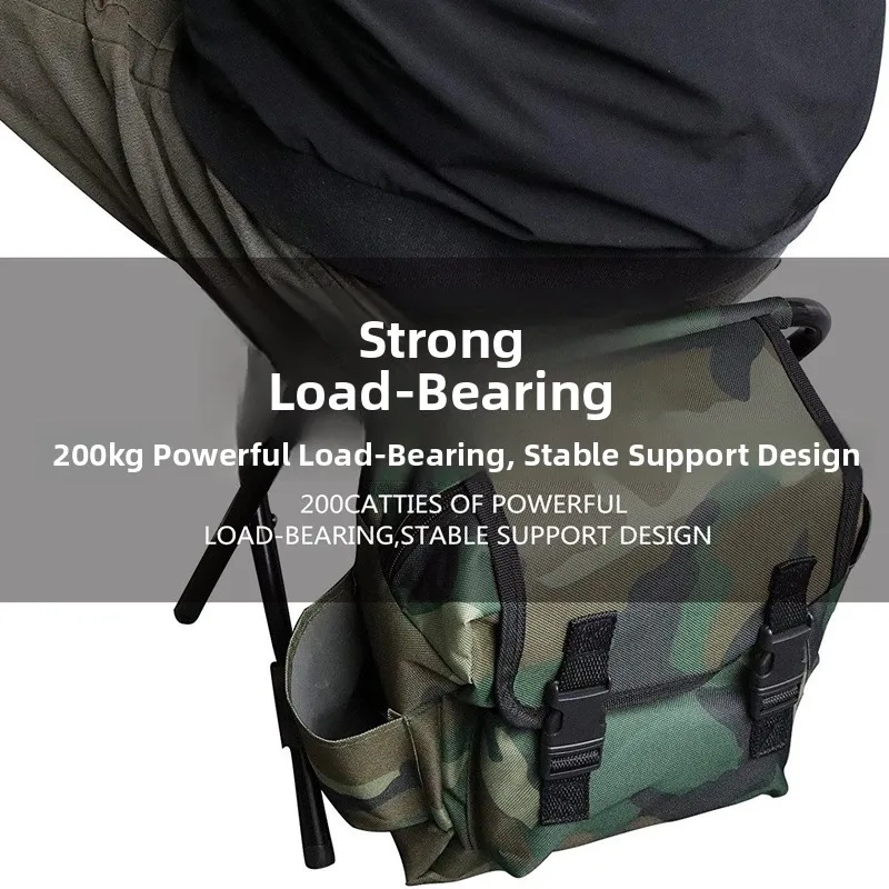 كرسي بابا للتسلق المحمول في الهواء الطلق، مقعد قابل للطي، كاميرا متقاطعة، أثاث ترفيهي، مادة حديدية #4