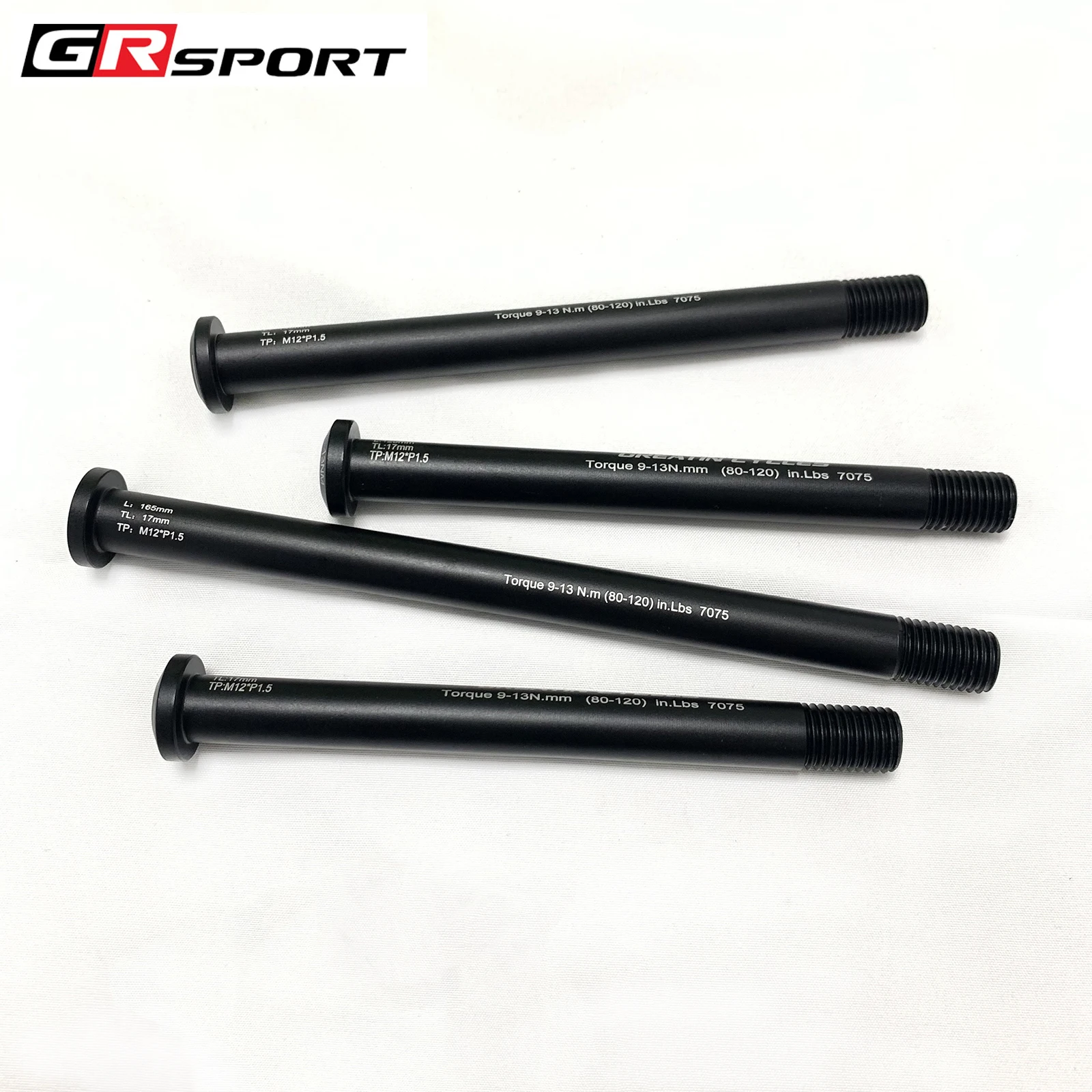 Super Light Bicycle Thru Axle Quick Release Road Bike Hubs Tube Shaft Skewers Front Rear Axle 120/125/165mm M12 P1.5 Axle