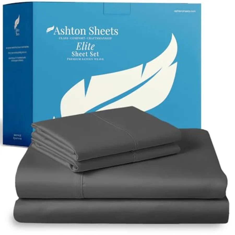 

100% Egyptian Cotton Sheets Size Bed Set - 800 Series Elite Collection Egyptian Cotton Sheet Set 4 PC Soft Cooling 16" Deep Poc