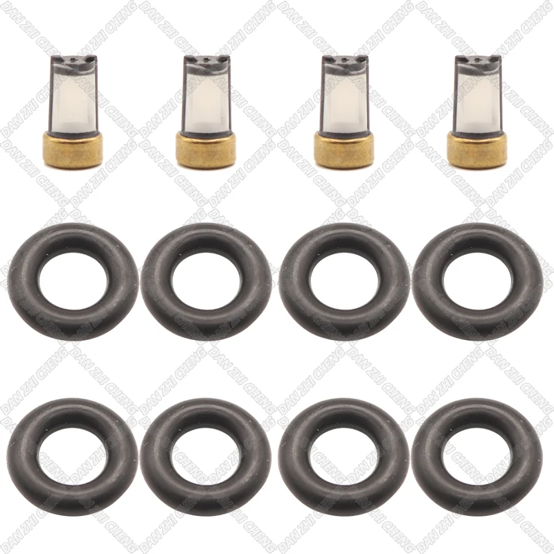 

4 set Fuel Injector Service Repair Kit Filters Orings Seals Grommets for INJ577 For Chevrolet Matiz Spark 2004-2006 96518620