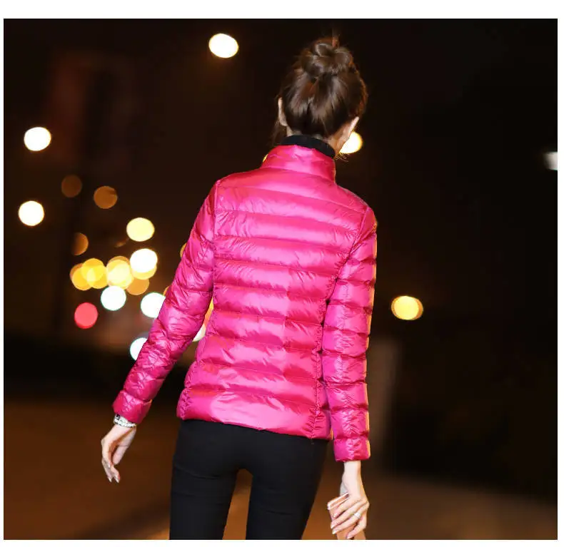 2024 New Autumn and Winter Women Parkas Solid Color Fashion Warm Parkas