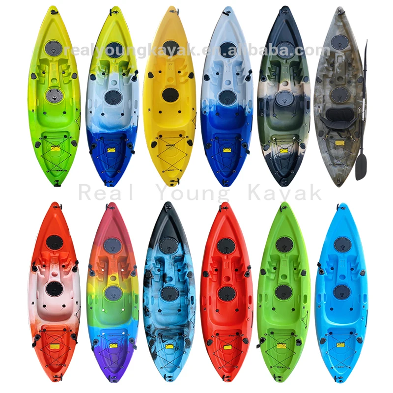 تصميم بسيط زورق كندي لشخص واحد يجلس على صيد قوارب الكاياك/الزورق للبيع #5