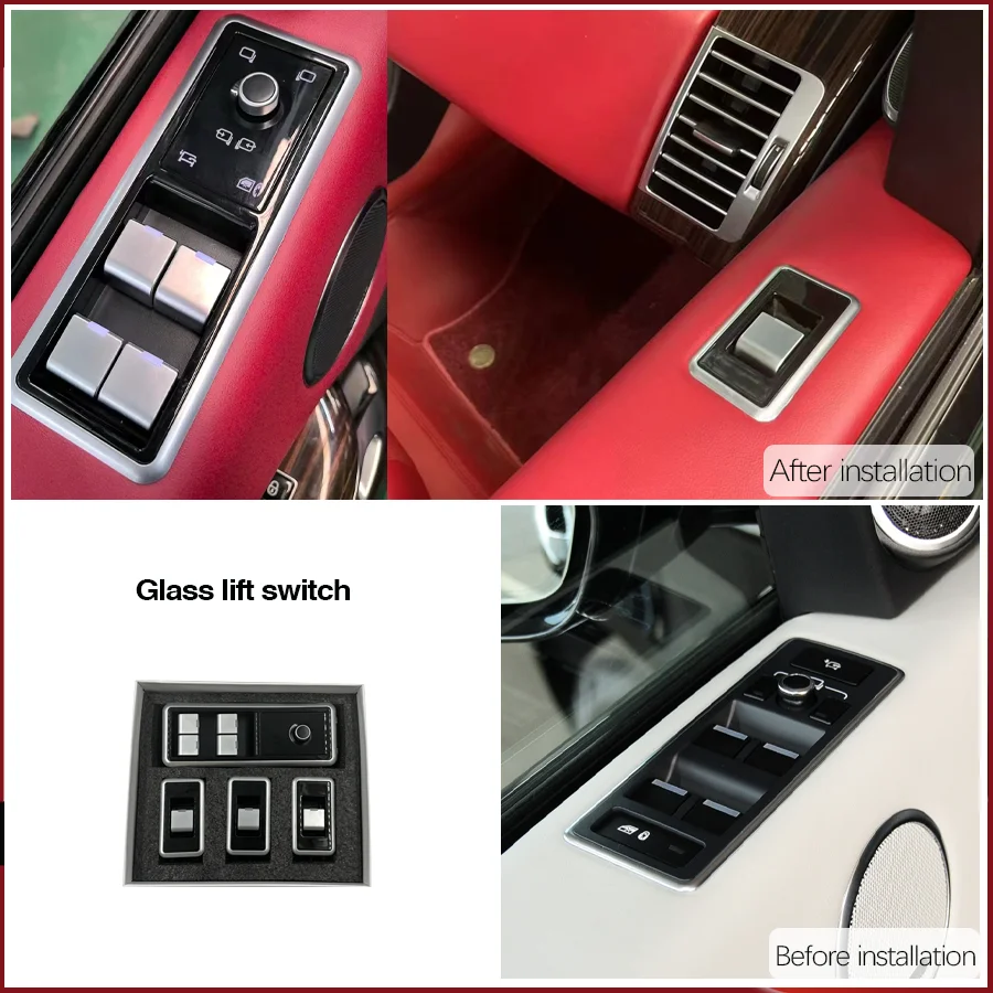 For 2013-2017 Land Rover Range Sport/Vogue/Discovery 5/L494/L405/LR5 Button The Glass Lift Switch Is Applicable Plug and Play