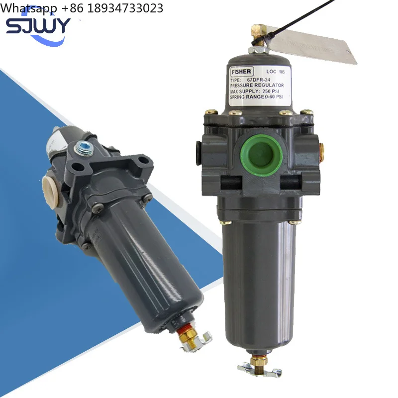 Original FISHER 67DFR 1/2 NPT Supply Filter Regulators Pressure Reducing Valve Parts with Internal Relief Soft Seat and Filter