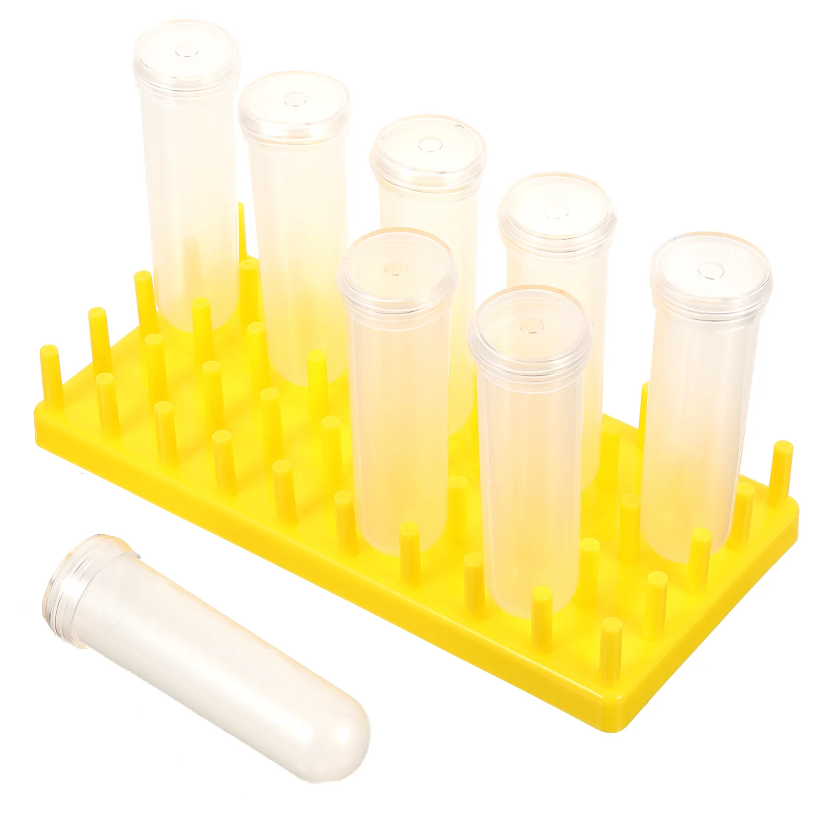 식물용 식재 튜브 물, 실내 꽃 튜브, 꽃 거치대 테스트 준비, 보관 랙 포함 