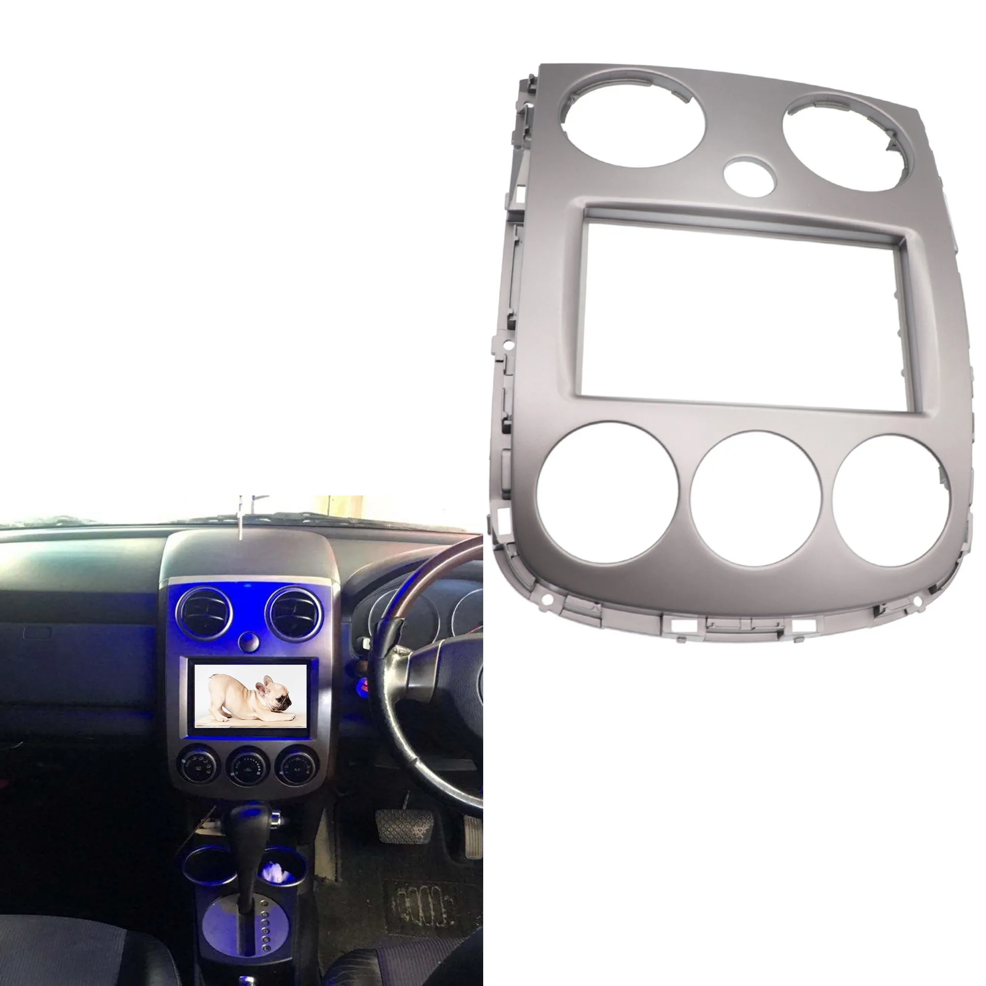 Car Radio Fascia for Mazda Verisa 2005+ DVD Stereo Frame Plate Adapter Mounting Dash Installation Bezel Trim Kit