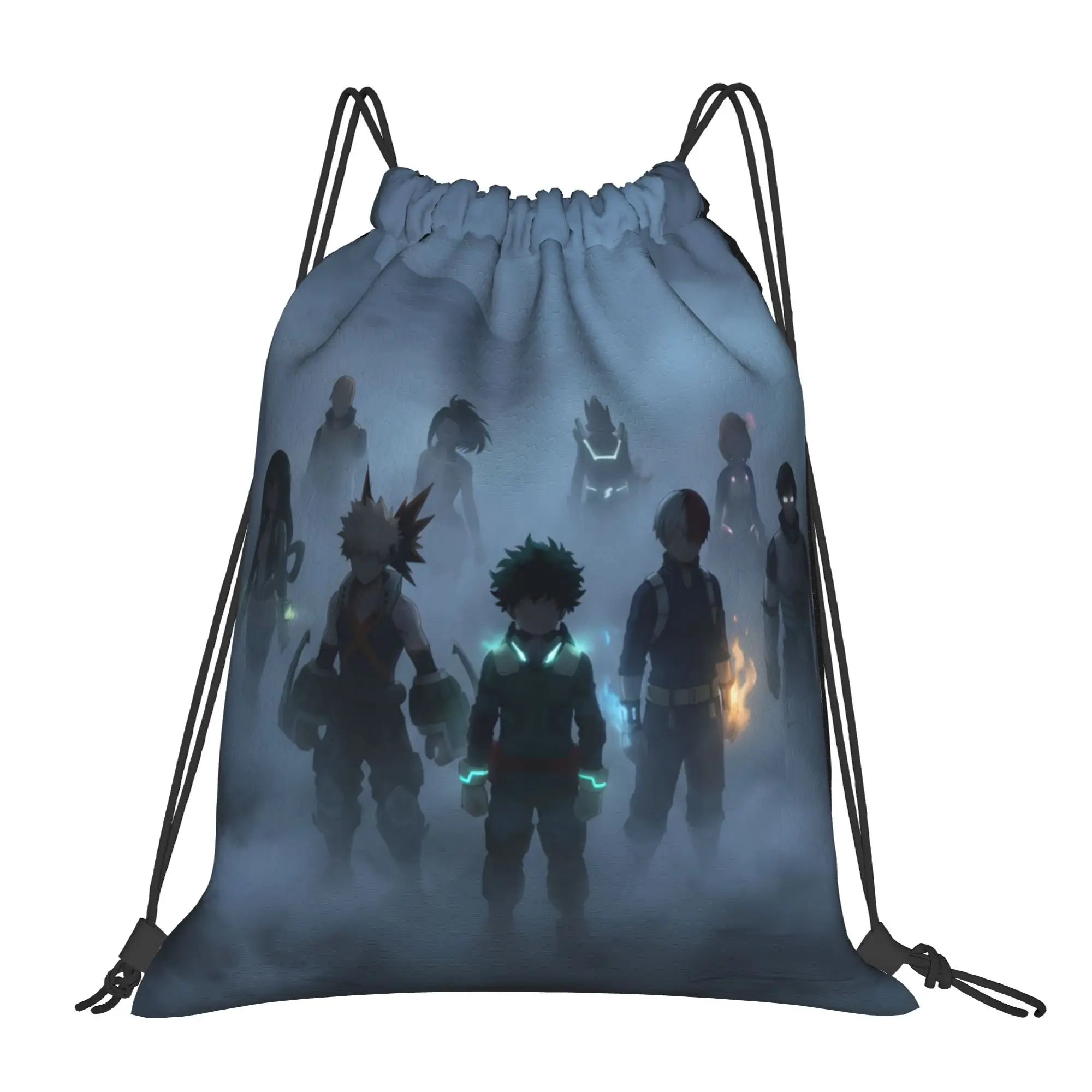 1 pc Class 1 A My Hero Academia Kawaii Drawstring Bags Travel Shoe Clothes Storage Multi-function Teen Portable