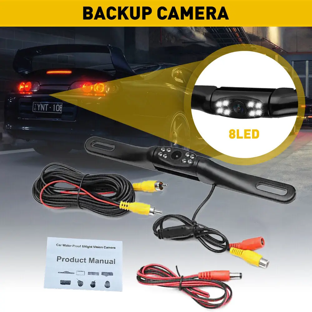 

Parking Camera Wide Waterproof Night Vision Car Rear View Reverse Backup Camera for Monitor