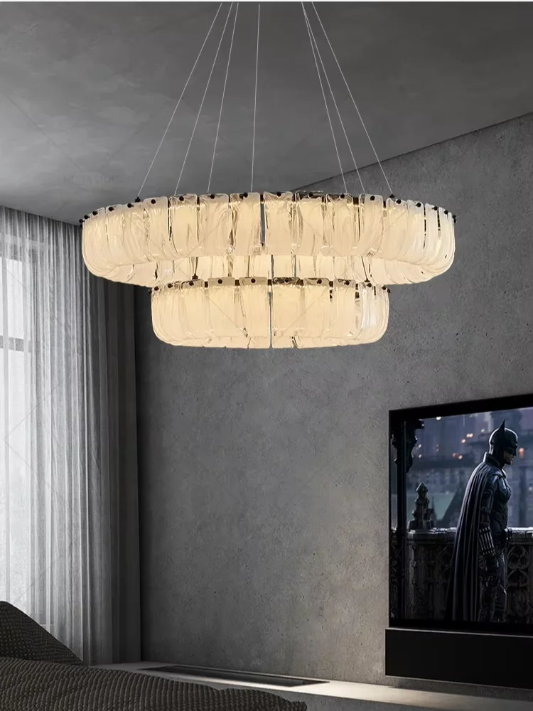 Art Atmosphere High Sense Of Dining Hall Postmodern Living Room Light Luxury Chandelier 2024 New Creative Personality Chandelier