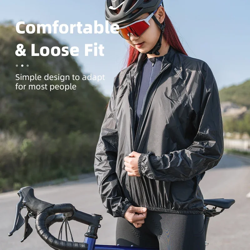 ROCKBROS Cycling Jacket Skin Clothing Ultralight Breathable Nylon Sunscreen Sportswear Sweat-absorbent Outwear Men Women Casual