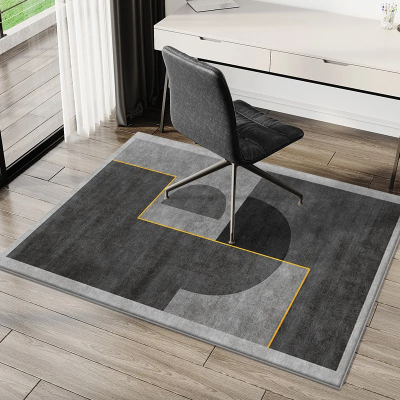 vikama Geometric office desk chair non-slip carpet door crystal velvet non-slip mat living room sofa washable rug