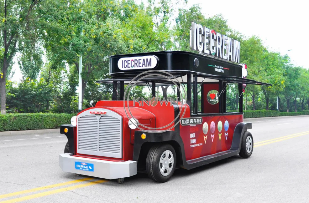 Hot Sale 5m Long Mobile Electric Food Truck Cart For Sale Europe Support Color Size And Inner Design Customize