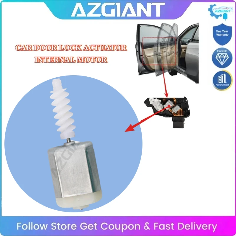 

AZGIANT Car Side Door Lock DC Motor Replacement FC-280 High-Speed 12 Volt Car Accessory For Chevrolet Volt Bolt EV Colorado Niva