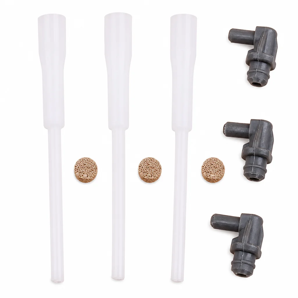 3 Pack Fuel Tank Vent Connector Kit Replacement For Husqvarna 362 372 385 390 395 385XP 390XP Chainsaw Tool Parts 537 09 93-01