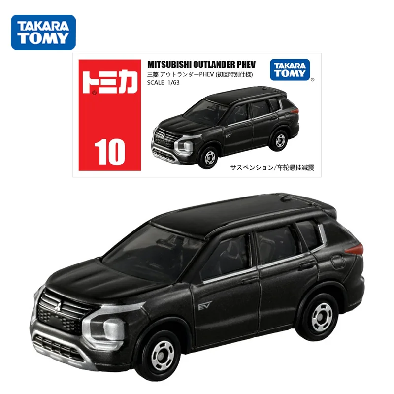 

TAKARA TOMY Tomica 1/63 NO.10 Mitsubishi Outlander PHEV Car Mini Diecast Alloy Model Car Toy Metal Gifts for Children Boys