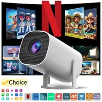 Mini Proyector Inteligente P30 Android 11 Compatible con 4K 1080P BT5.0 WiFi6 Proyector 1280*720P Cine en Casa Proyector Portátil para Exteriores