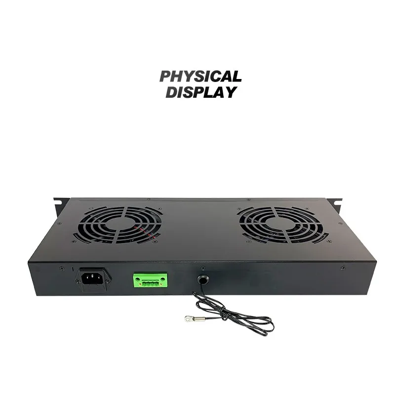 110V Network Cabinet Temperature-Controlled Cooling Fan Unit Assembly, 220V Audio Server, Optical Modem, and Router Heat Sink