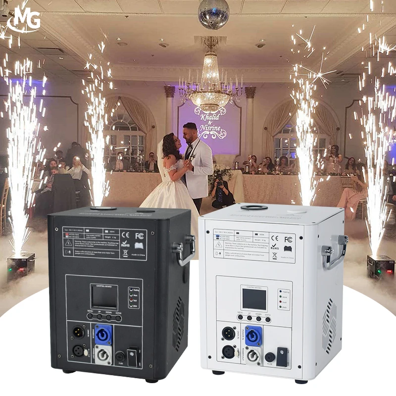 Mglight 750W DMX Stage Fireworks Indoor Outdoor Electric Sparklers LCD Cold Spark Sparkler Fountain Machine For Wedding Stage