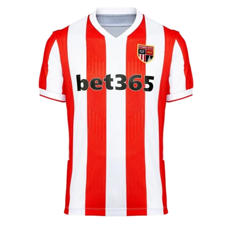 Neue 2026 Stoke City 26-27 Saison Heim- & Auswärtstrikots – Unisex Schnelltrocknende Atmungsaktive Kurzarm-Sportoberteile (Familien-Set) – Detail 4