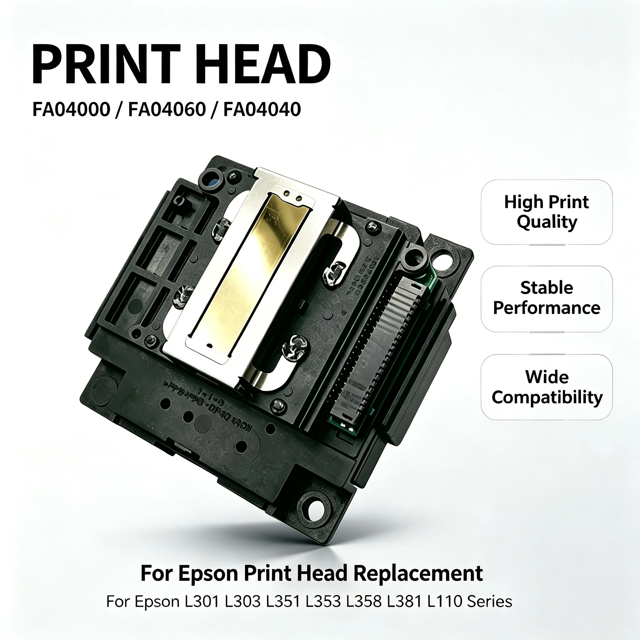 For Epson L210 Printhead FA04010 L3150 L355 L3110 L132 L5190 L3250 L4150 L366 L220 L3210 L486 L358 L365 L381 Printhead Replace
