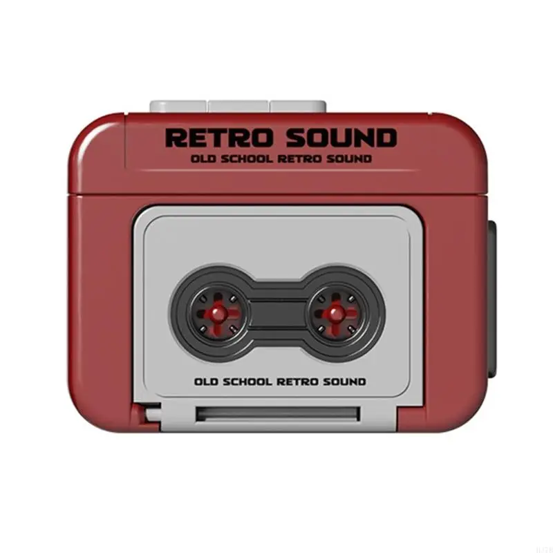 H37B Máy nghe nhạc Retro cỡ bỏ túi để phát lại nhạc dễ dàng Phụ kiện móc khóa