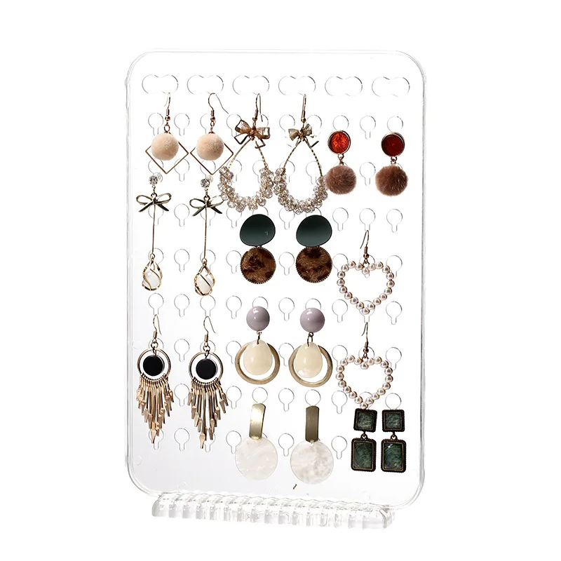 

Подставка-органайзер для сережек, акриловая подставка для ювелирных изделий, держатель для сережек, удобный поднос для ювелирных изделий для сережек для спальни, подруги