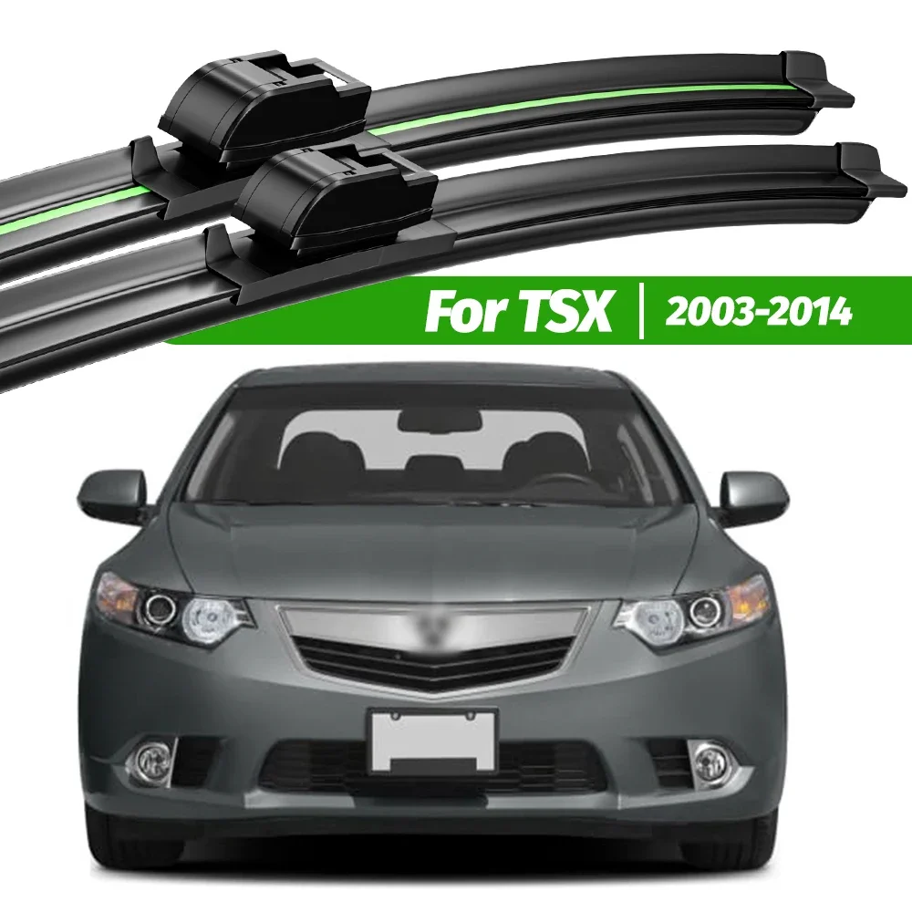 

For Acura TSX 2003-2014 2pcs Front Windshield Wiper Blades 2005 2006 2008 2009 2010 2011 2012 2013 Windscreen Window Accessories